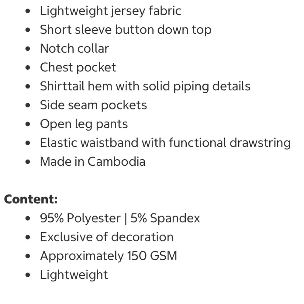 NWT Room Service Pajama Set - Picture 6 of 10